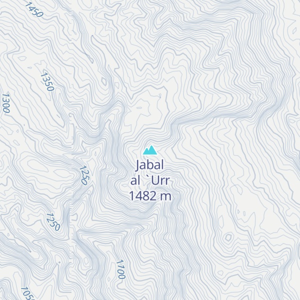 Map of Jabal al `Urr