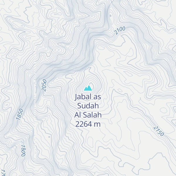Map of Jabal as Sudah Al Salah