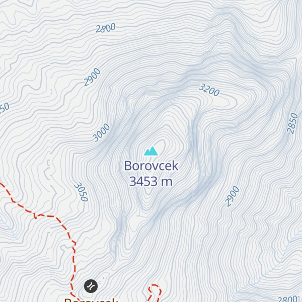 Map of Borovcek