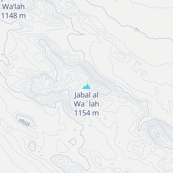 Map of Jabal al Wa`lah