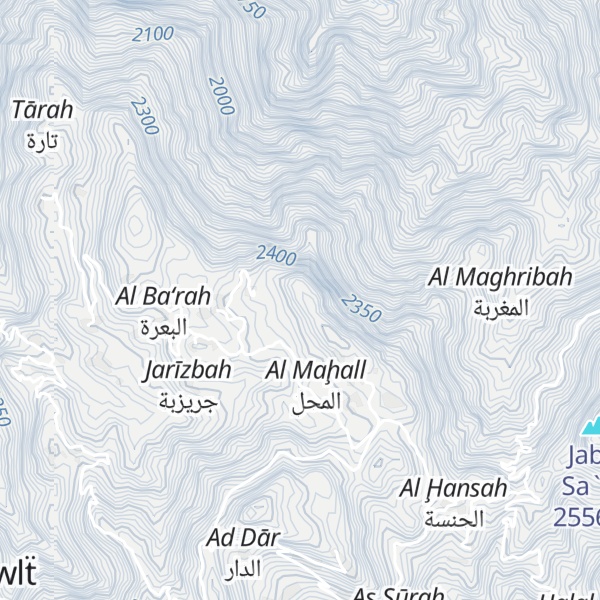Map of Jabal al Marudah