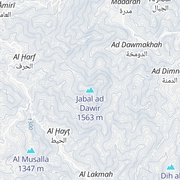 Map of Jabal ad Dawir