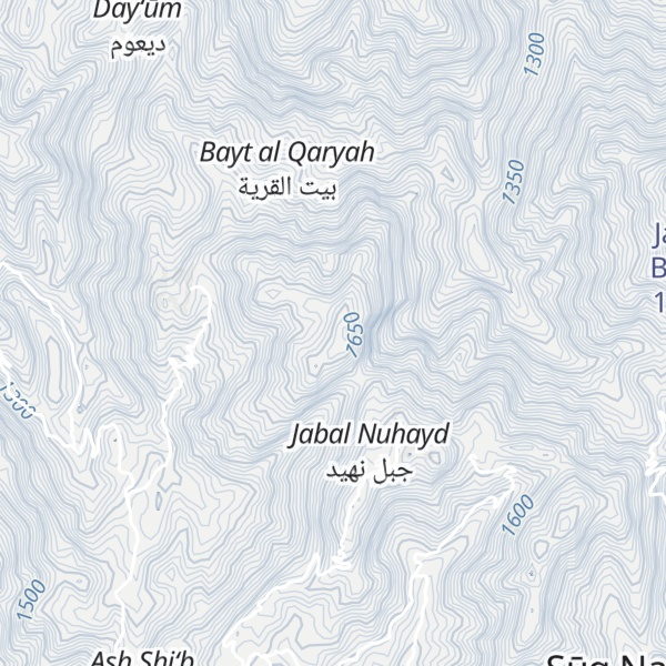 Map of Jabal Tabih