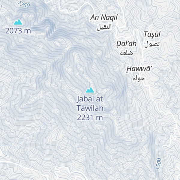Map of Jabal at Tawilah