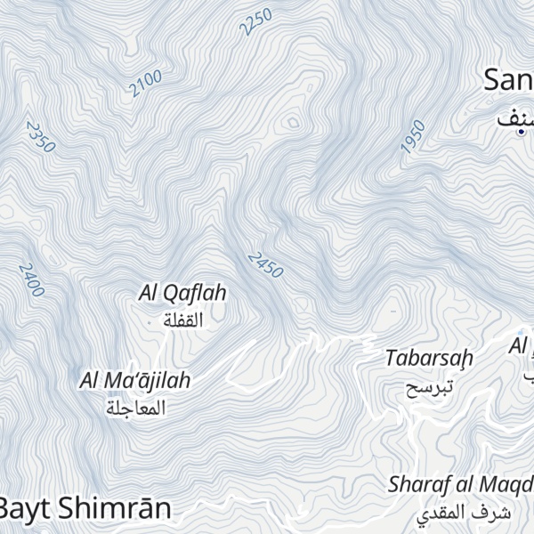 Map of Jibal Haraz