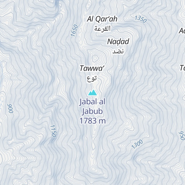 Map of Jabal al Jabub