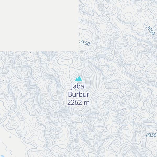 Map of Jabal Burbur