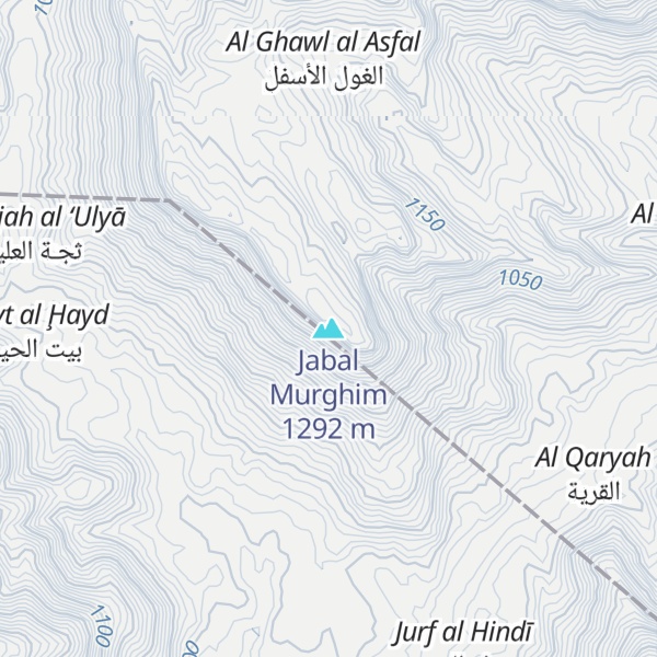 Map of Jabal Murghim