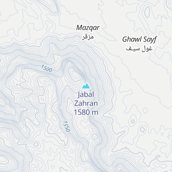 Map of Jabal Zahran