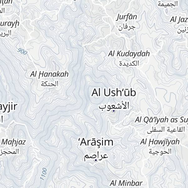 Map of Jabal Umaymirat al Ash`ub