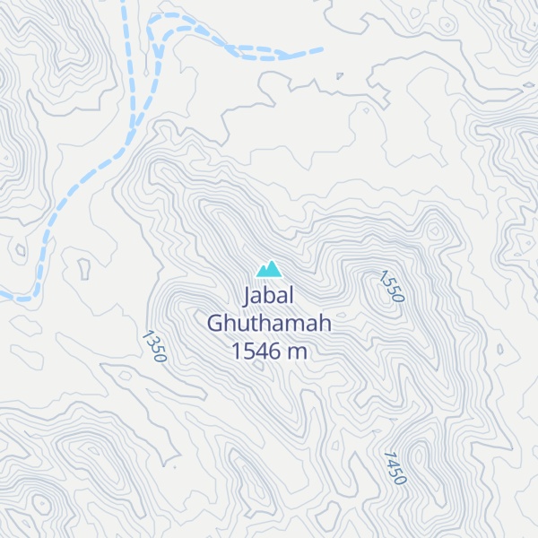 Map of Jabal Ghuthamah