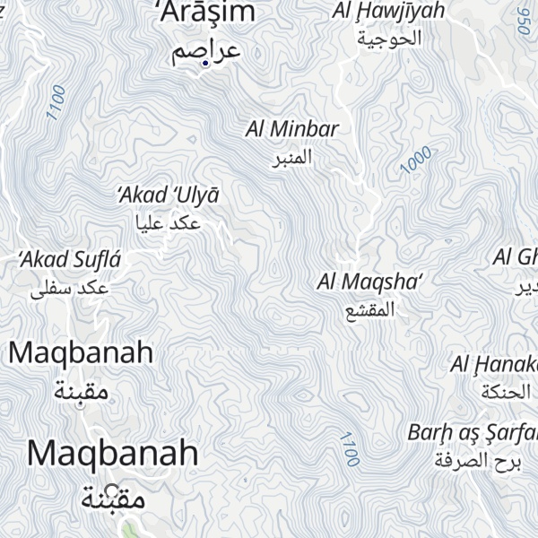 Map of Jabal al Munabbar