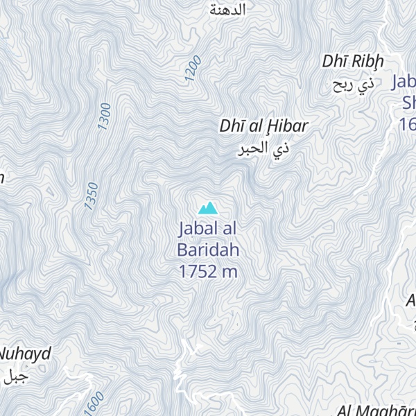 Map of Jabal al Baridah