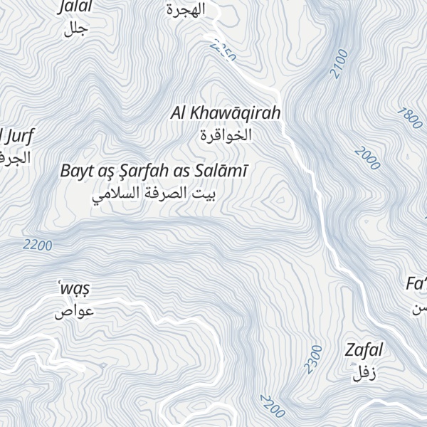 Map of Jabal Bani Mawqab