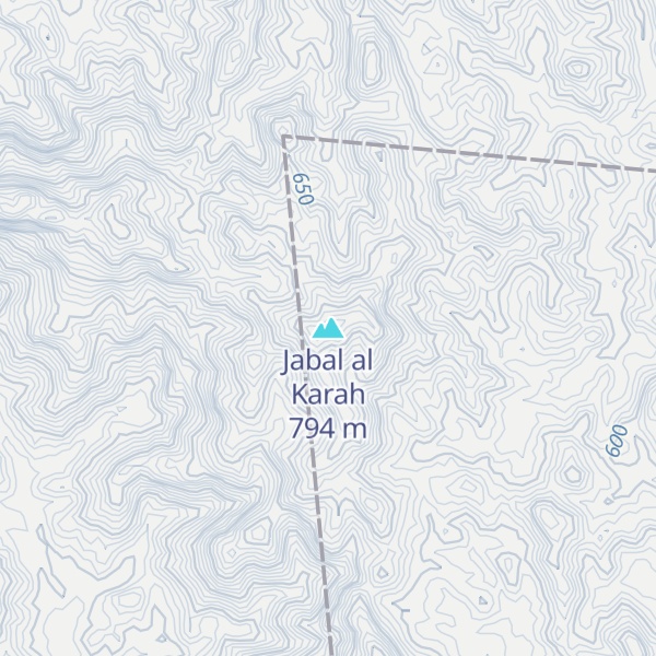 Map of Jabal al Karah