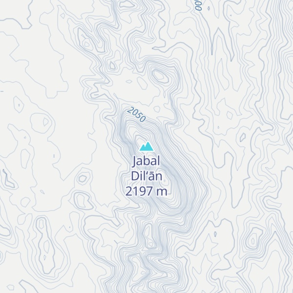 Map of Jabal Dil‘ān
