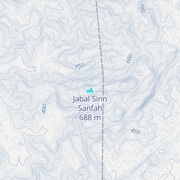 Map of Jabal Sinn Sanfah