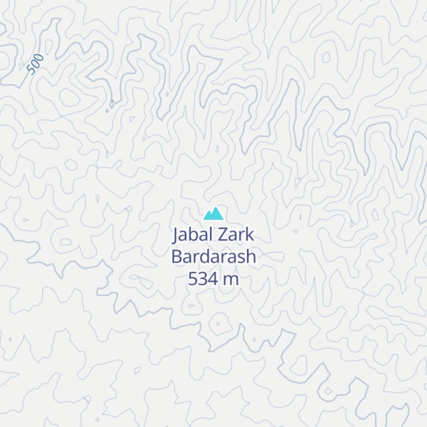 Map of Jabal Zark Bardarash