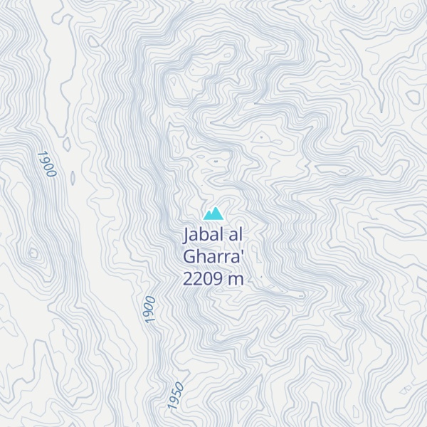 Map of Jabal al Gharra'