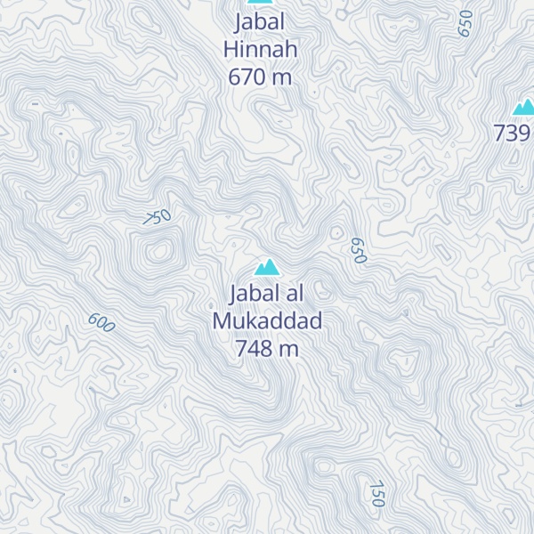 Map of Jabal al Mukaddad