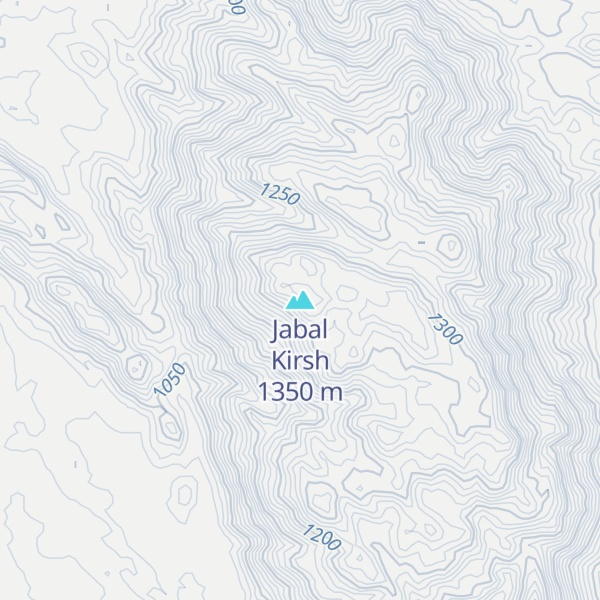 Map of Jabal Kirsh