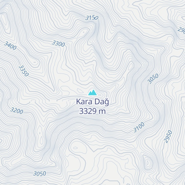Map of Kara Dağ