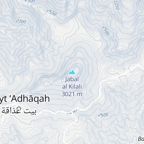 Map of Jabal al Kilali