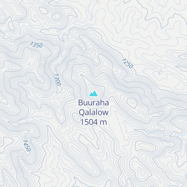 Map of Buuraha Qalalow