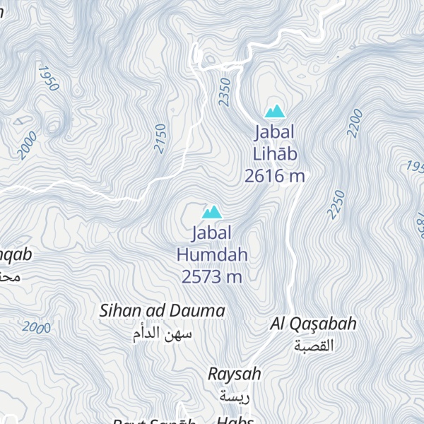 Map of Jabal Humdah