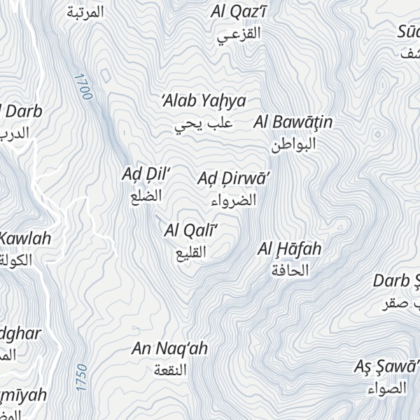 Map of Jabal Ghawāş