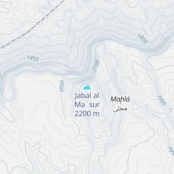 Map of Jabal al Ma`sur