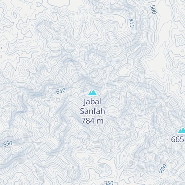 Map of Jabal Sanfah