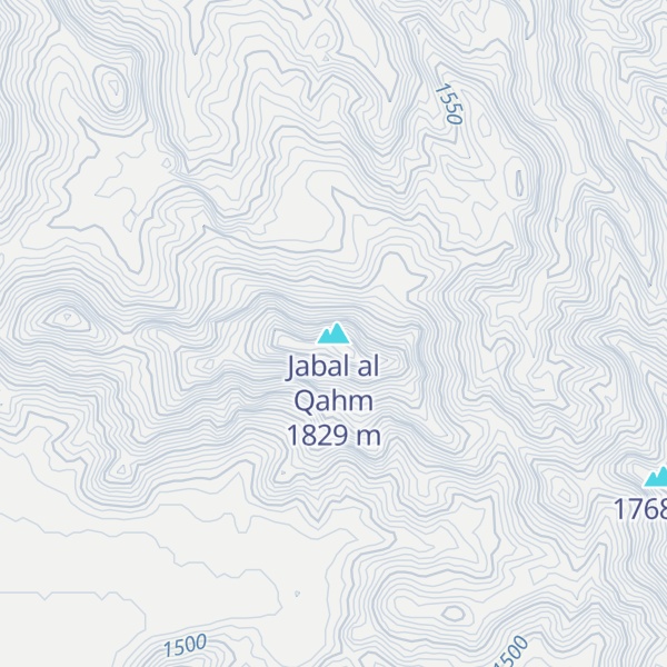 Map of Jabal al Qahm