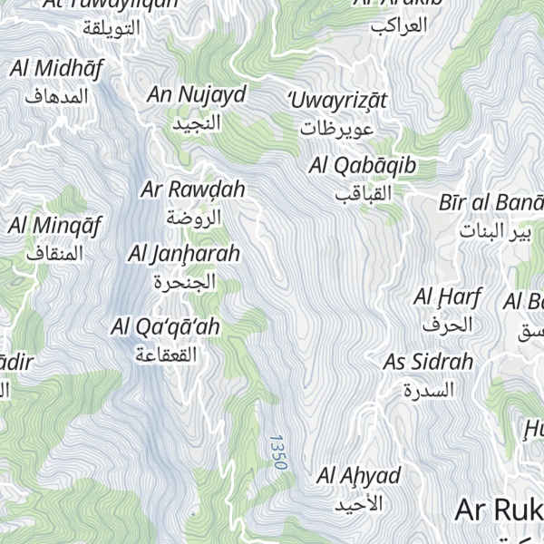 Map of Jabal Mīrāb