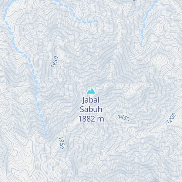 Map of Jabal Sabuh