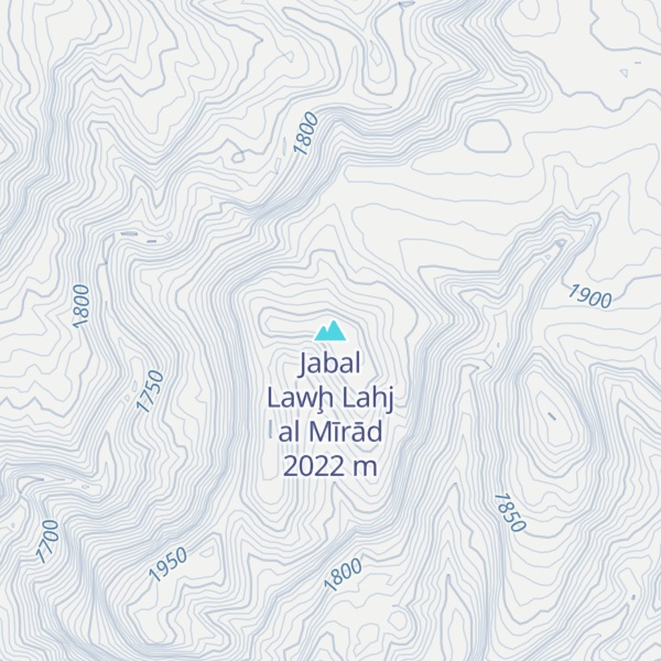 Map of Jabal Lawḩ Lahj al Mīrād