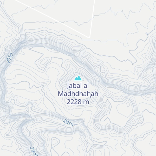Map of Jabal al Madhdhaḩah