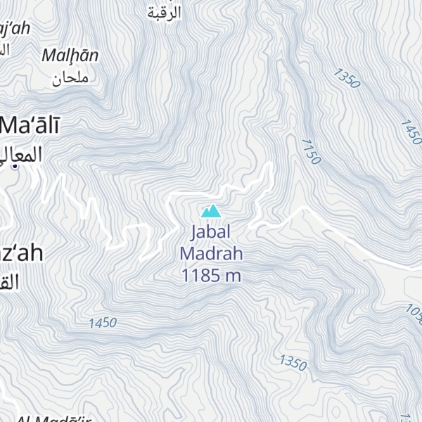 Map of Jabal Madrah