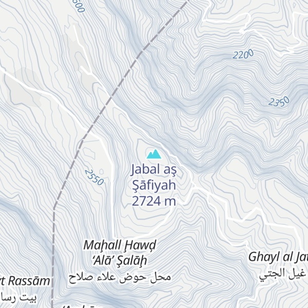 Map of Jabal aş Şāfiyah