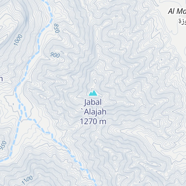 Map of Jabal `Alajah