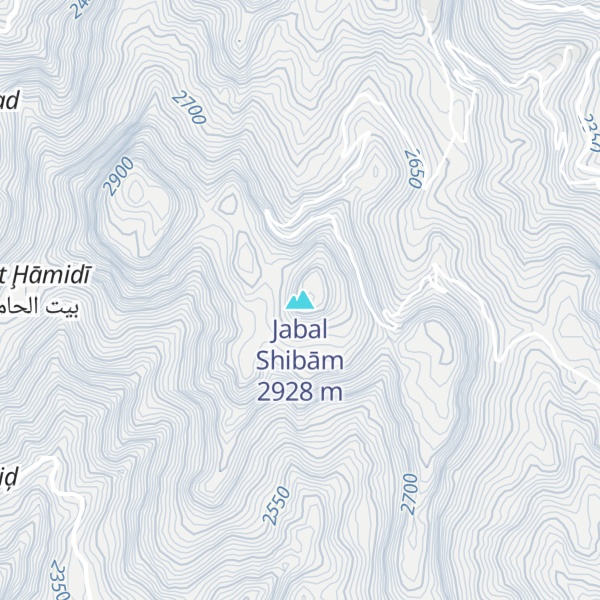 Map of Jabal Shibām
