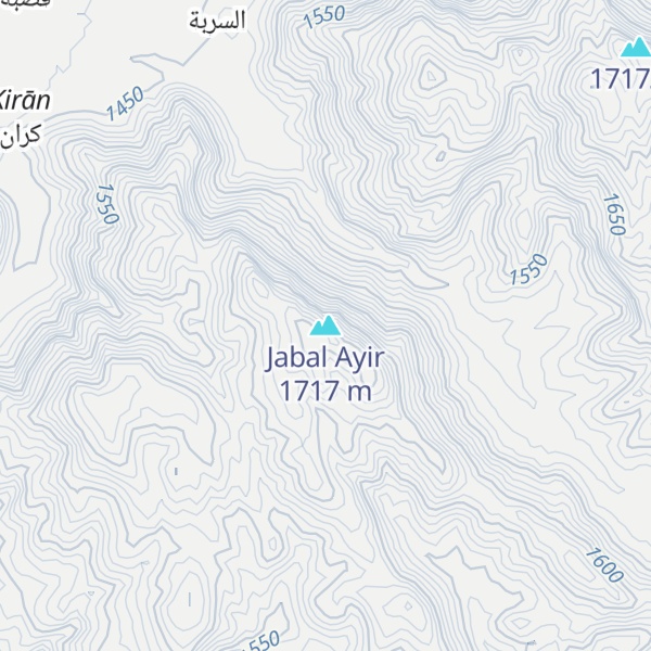 Map of Jabal Ayir