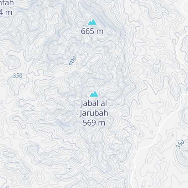 Map of Jabal al Jarubah