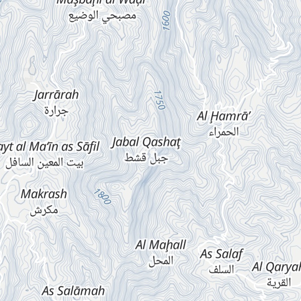 Map of Jabal Qashat