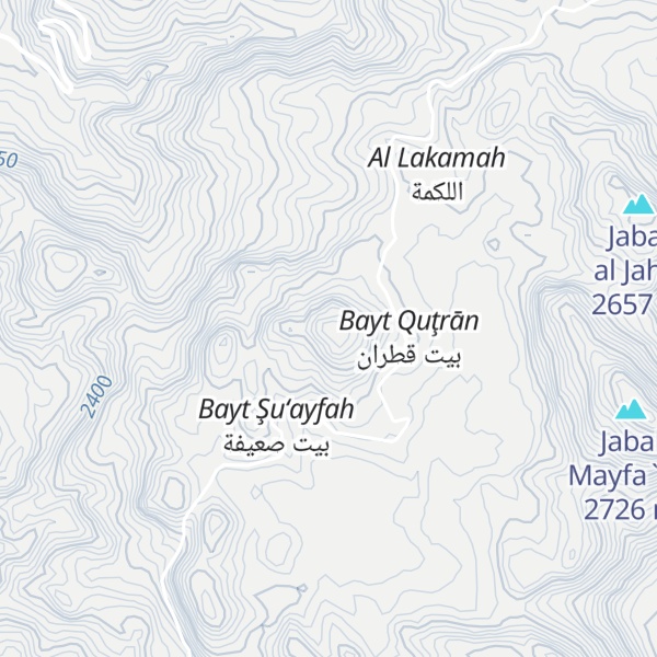 Map of Jabal Barash