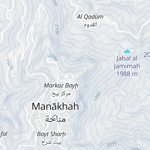 Map of Jabal Hudhar