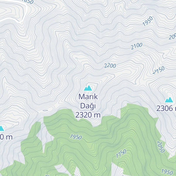 Map of Marık Dağı