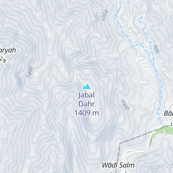 Map of Jabal Dahr