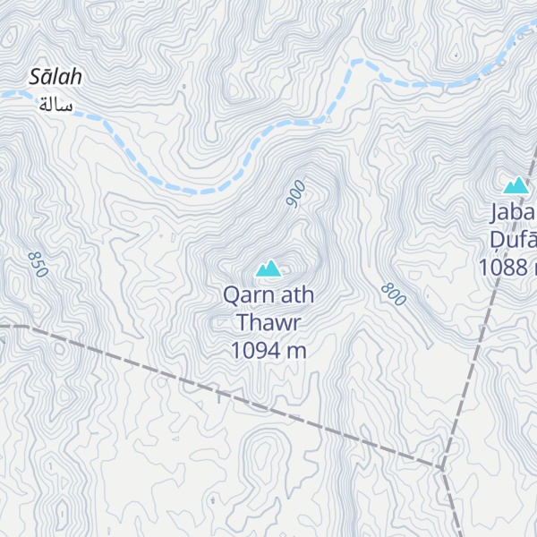 Map of Qarn ath Thawr