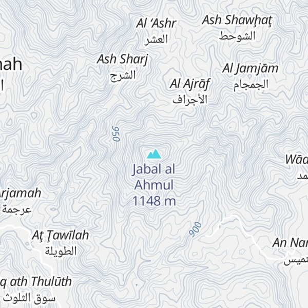 Map of Jabal al Ahmul